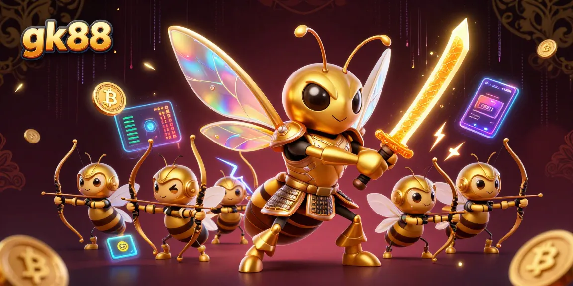 Engage with gk88 as the golden hornet and bee archers explore dynamic casino gaming elements.