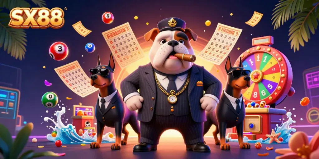 Win big with SX88 in an engaging casino scene filled with prizes and excitement.