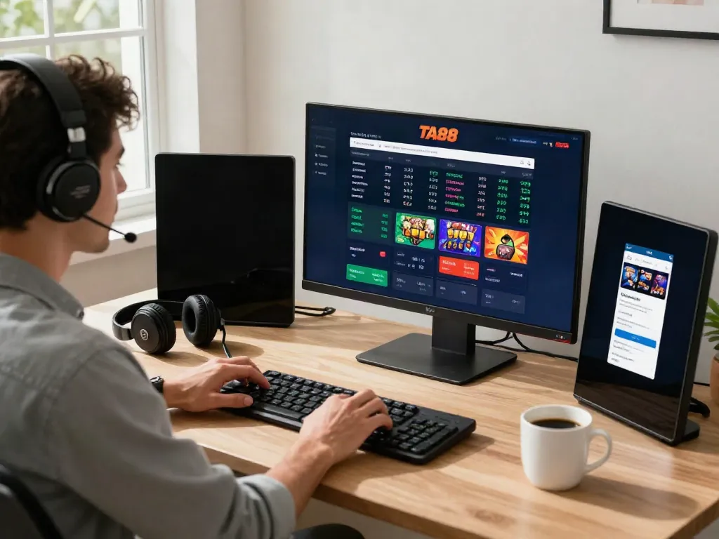 Engaging user experience on TA88 online betting platform showcasing live sports and casino gaming.