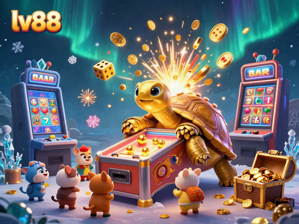 Join the excitement at lv88 with playful characters and a vibrant casino atmosphere.