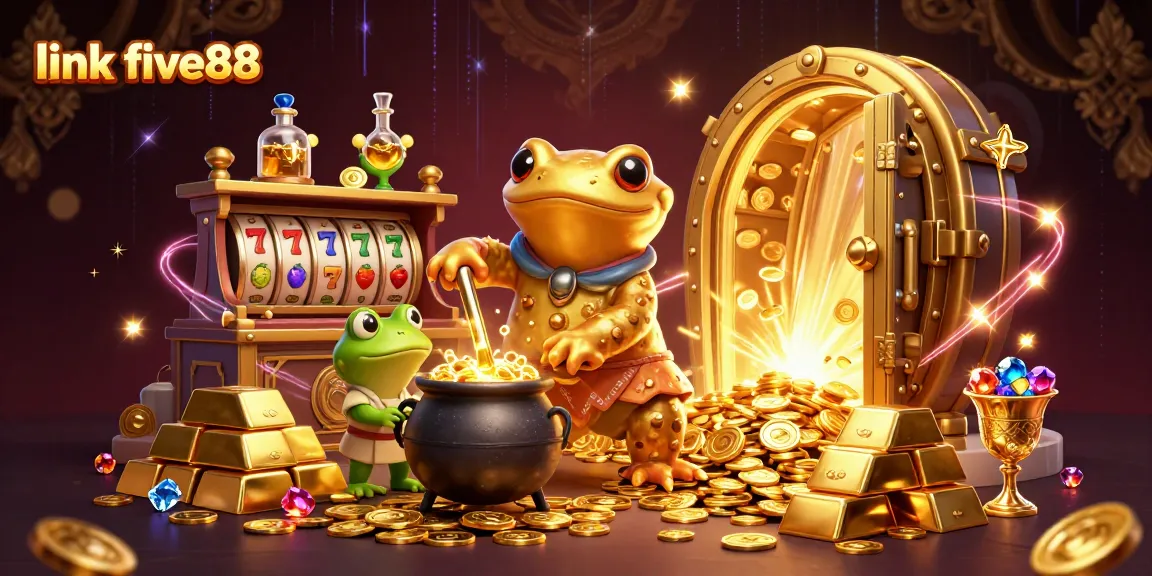 Spin the reels and connect with excitement at link five88's lavish casino scene.
